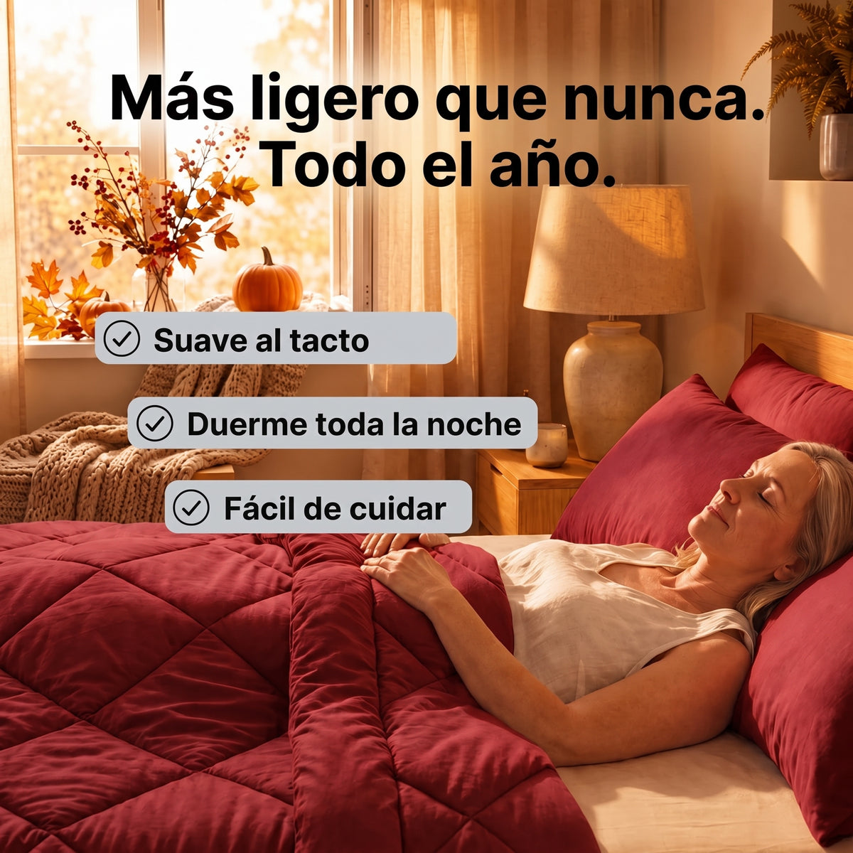Klak Única® — El edredón que se lava como una sábana