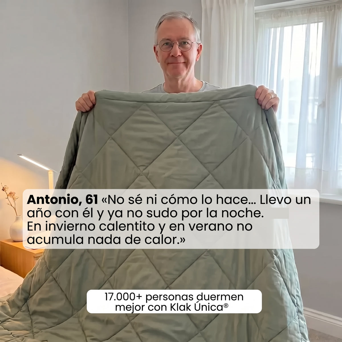 Klak Única® — El edredón que se lava como una sábana