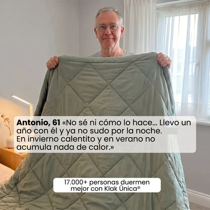 Klak Única® — El edredón que se lava como una sábana