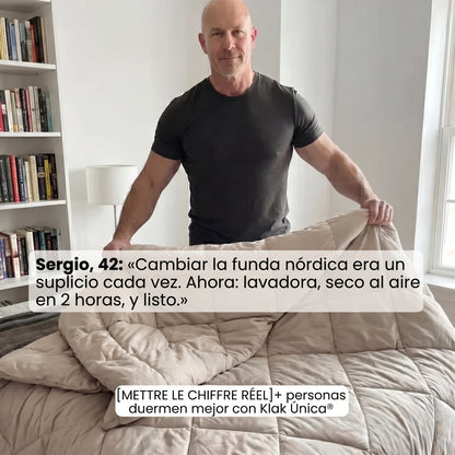 Klak Única® — El edredón que se lava como una sábana