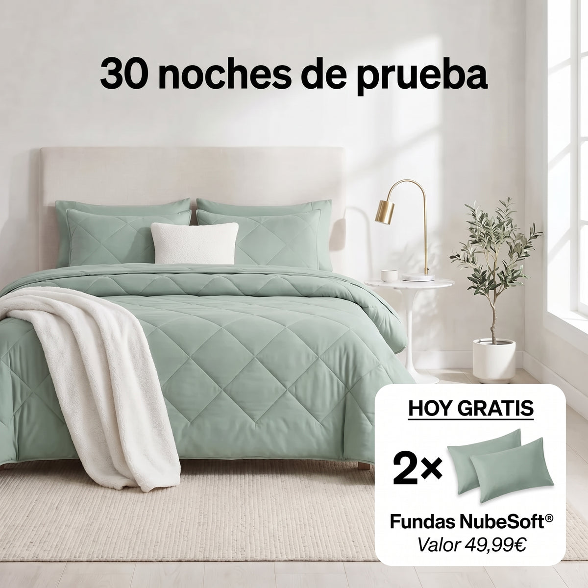 Klak Única® — El edredón que se lava como una sábana